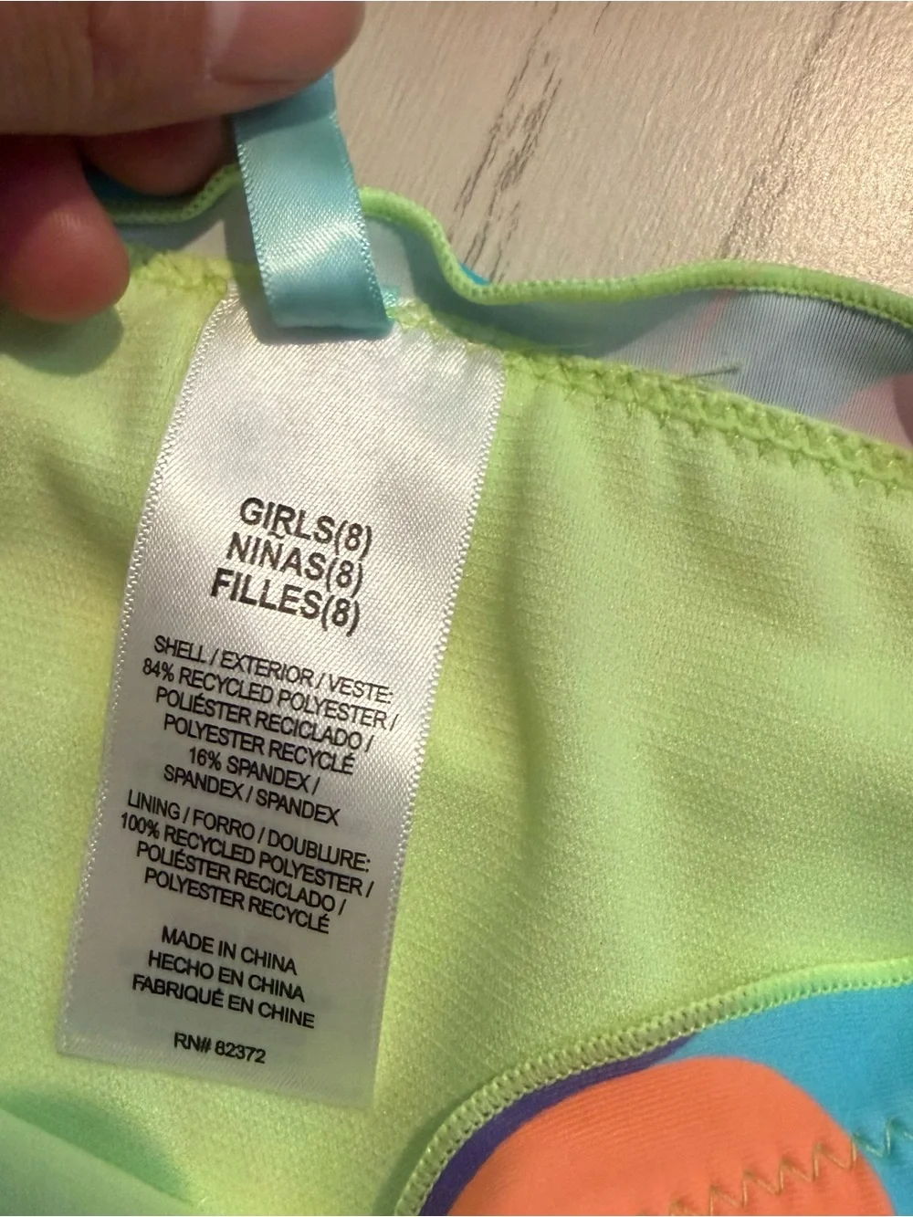 Breaking Waves Girls 8 Tropical Floral‎ 2 Piece Bikini Swimsuit NWT UPF 50+